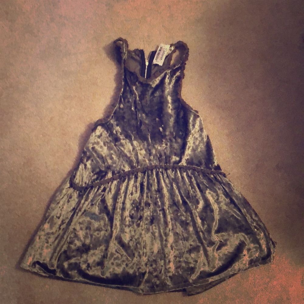 Velvet babydoll tank